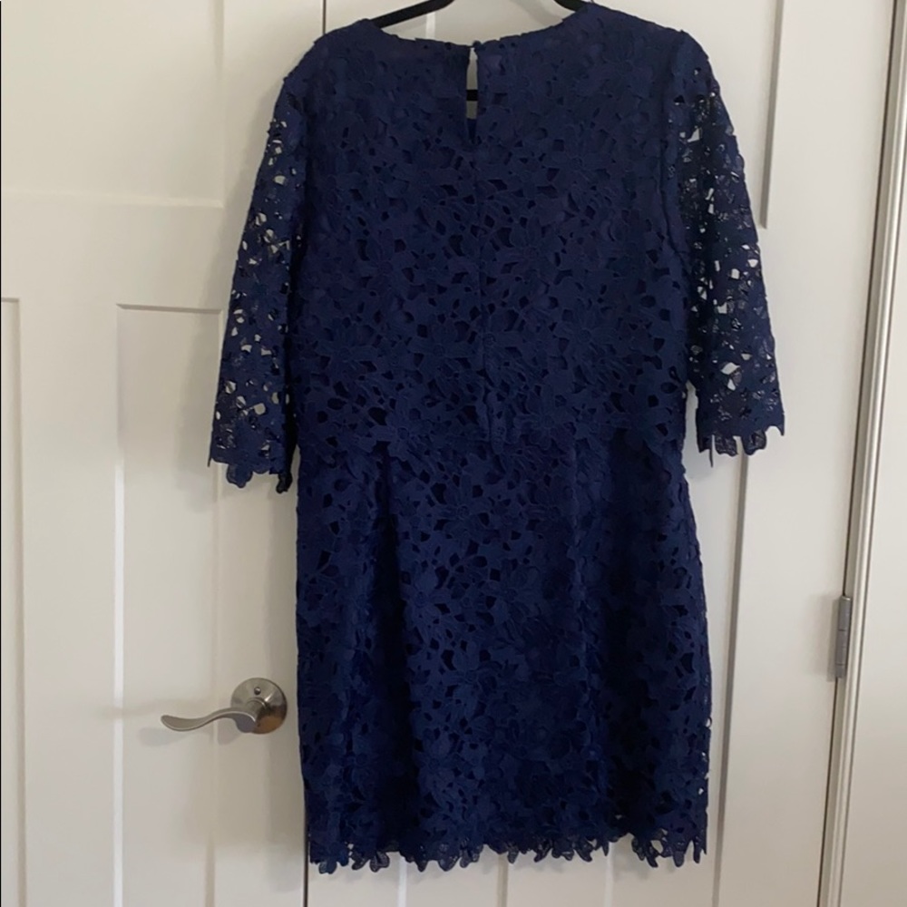 Cynthia Steffens Half-sleeve Popover Lace Dress - Picture 4 of 9